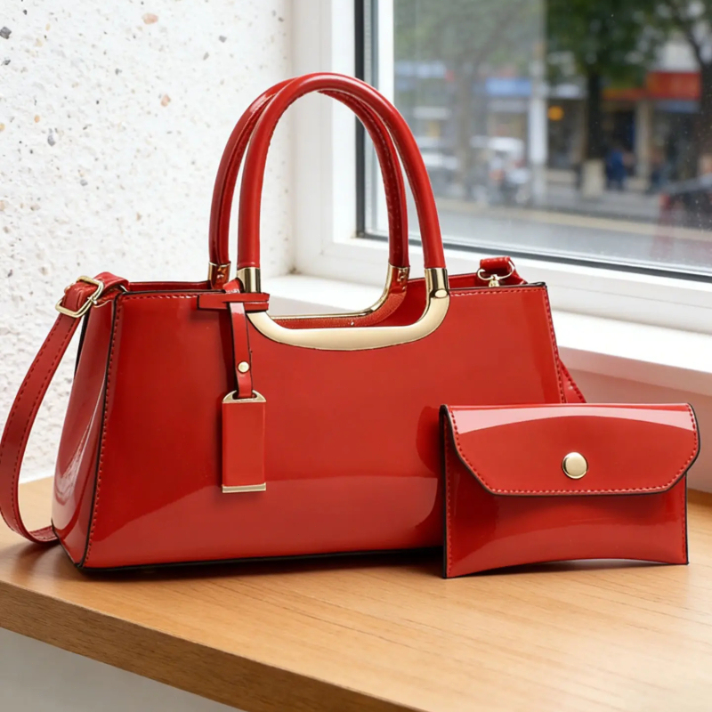 Women'S Crossbody Bags - ชุดกระเป๋าถือสตรี วัสดุ PU หรูหรา น้ำหนักเบา กระเป๋าสะพายข้าง
