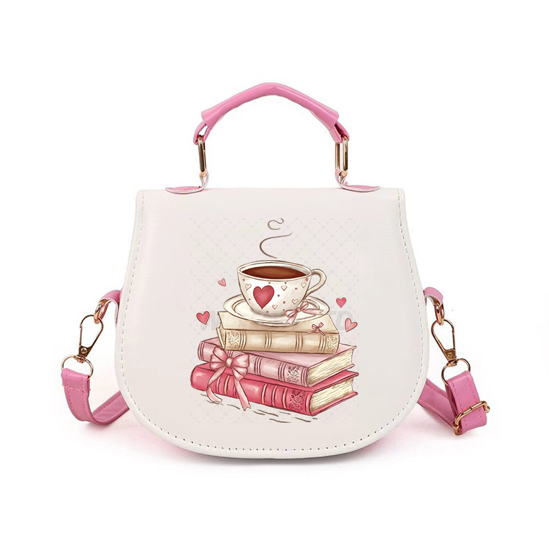 Women'S Xoxo Bags - กระเป๋าสะพายข้างผู้หญิงลายการ์ตูน Y2K Coffee & Books สำหรับวันวาเลนไทน์