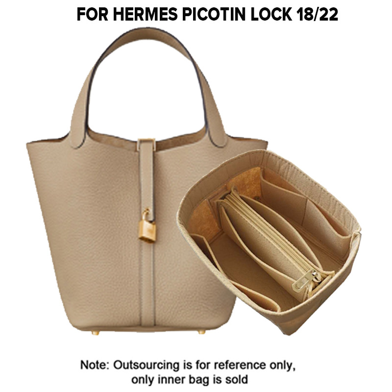 Women Bags Ysl - สําหรับ H Picotin18 22 Felt ผ้าใส่กระเป๋าแต่งหน้ากระเป๋าถือกระเป๋าเดินทางด้านในกระเป๋าเครื่องสําอางแบบพกพากระเป๋า