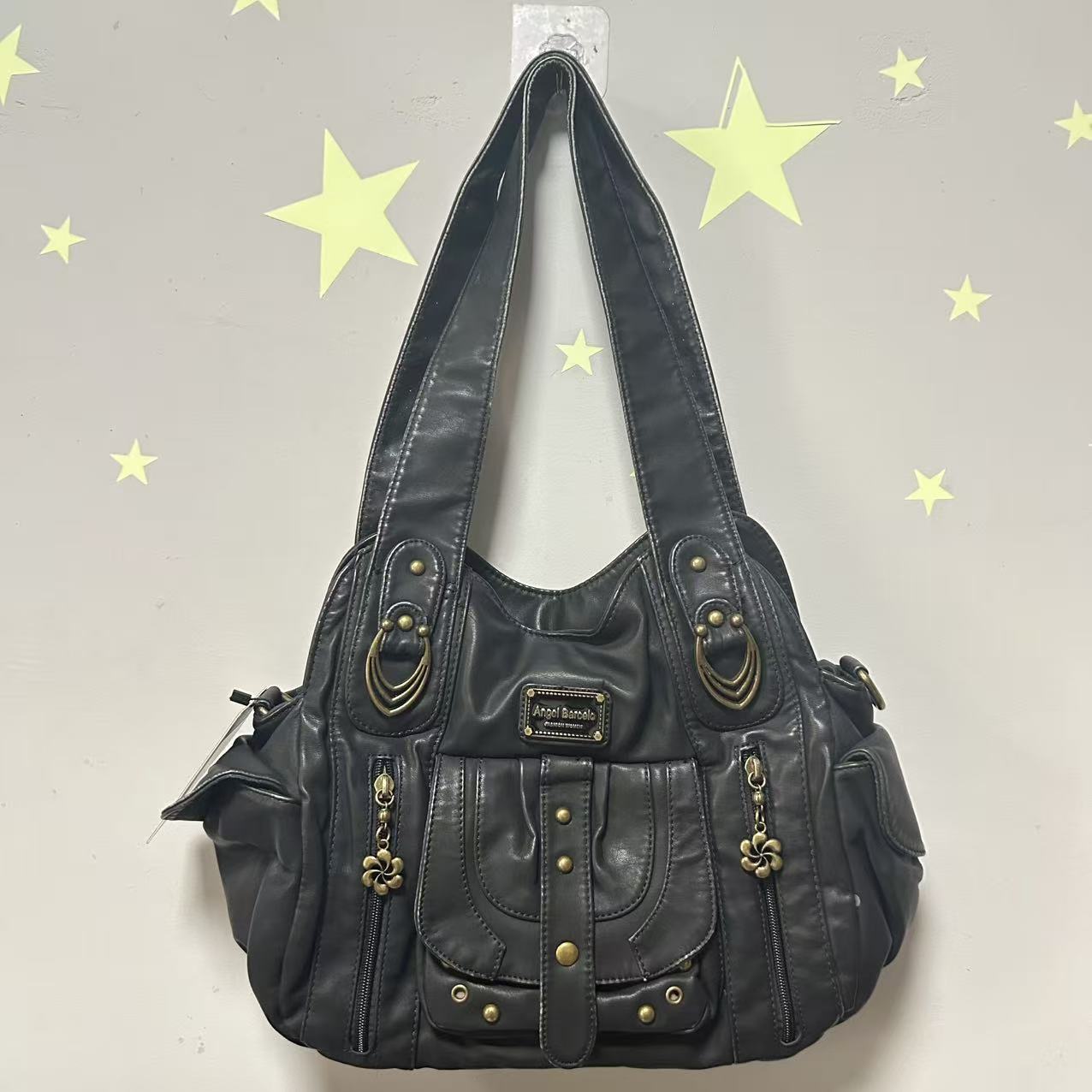 Women Bags Ysl - กระเป๋าถือผู้หญิง กระเป๋าสะพายไหล่ PU ขนาดใหญ่ กระเป๋าถือแบบมีหูหิ้ว กระเป๋าถือแบบสะพายข้าง