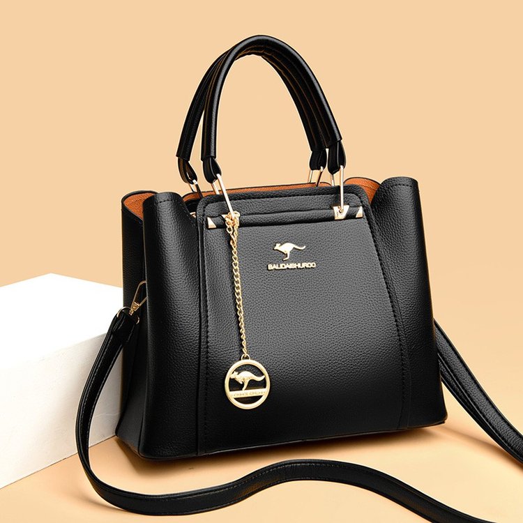 Women'S Bags Jacquemus - กระเป๋าถือหนังผู้หญิงดีไซน์หรู 3 ชั้น สะพายไหล่/สะพายข้าง ความจุขนาดใหญ่ แบรนด์ดัง