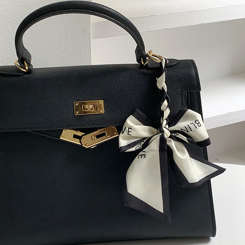 Women Bags Ysl - ผ้าพันคอไหมถักมือสีใหม่พร้อมจี้โบว์สำหรับผู้หญิง, พวงกุญแจห้อยกระเป๋าแบบน่ารัก, ของขวัญสำหรับงานปาร์ตี้ประจำวัน, งานแต่งงานยามเย็น