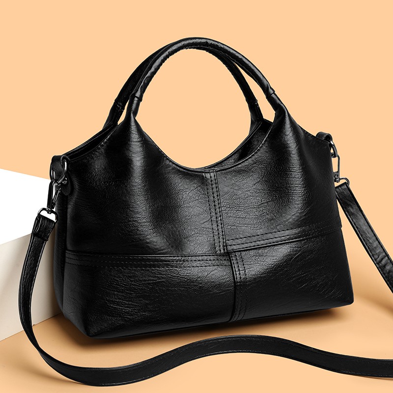 Women'S Vegan Bags - กระเป๋าถือหนังเทียมวินเทจ กระเป๋าสะพายไหล่ผู้หญิงทันสมัย พร้อมหูจับด้านบน กระเป๋าสะพายข้างลำลองสำหรับใช้ในชีวิตประจำวัน ช้อปปิ้ง และเดินทาง