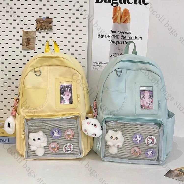 Women Bags Deals - กระเป๋าเป้สีพื้นสีลูกกวาด กระเป๋า Ita Bag กระเป๋าเป้ Itabag