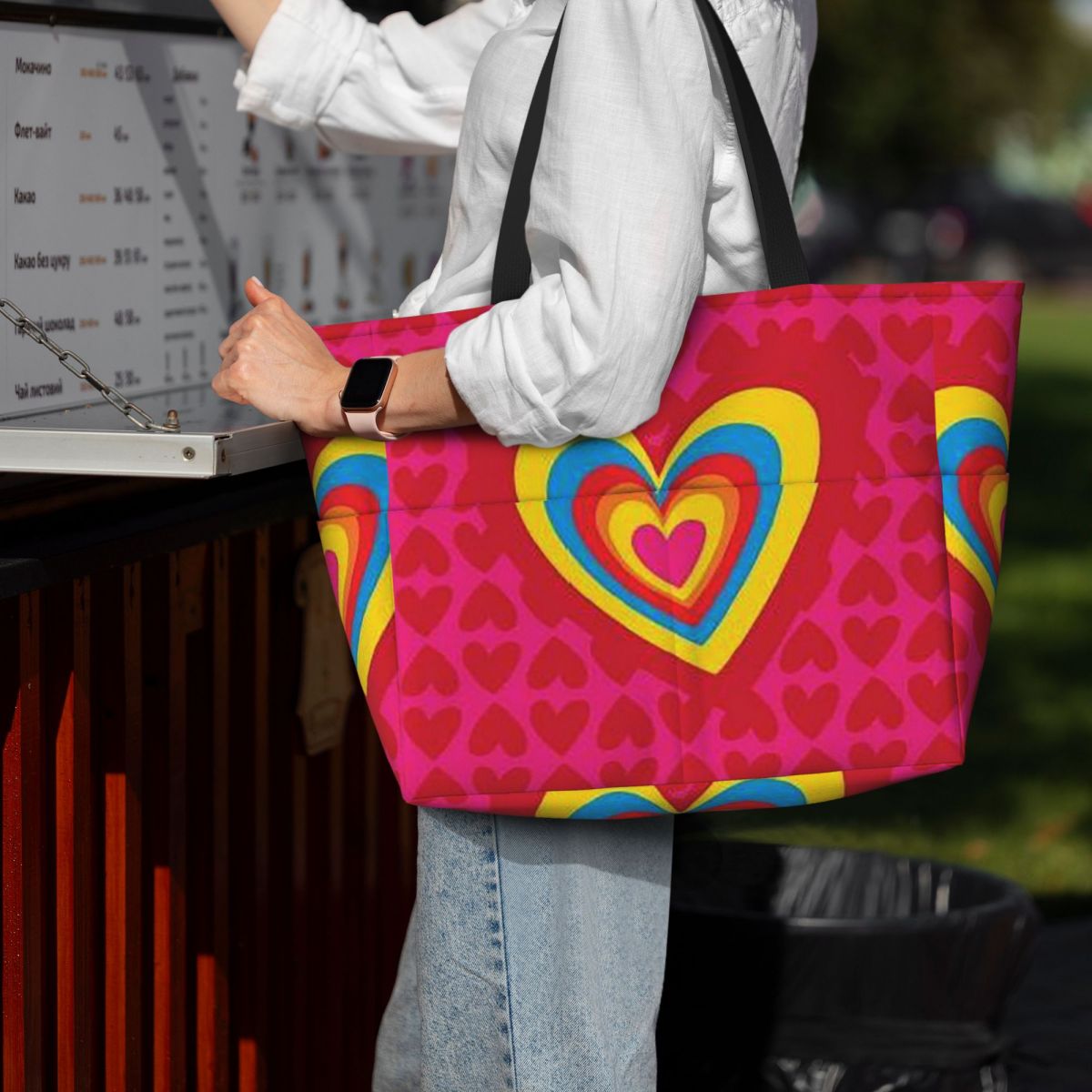 Women Bags Prada - อากาธา รุยซ์-เด-ลา-ปราดากระเป๋าชายหาดลายแพทเทิร์น กระเป๋ากีฬา ยิม โยคะ กระเป๋าโท้ทขนาดใหญ่