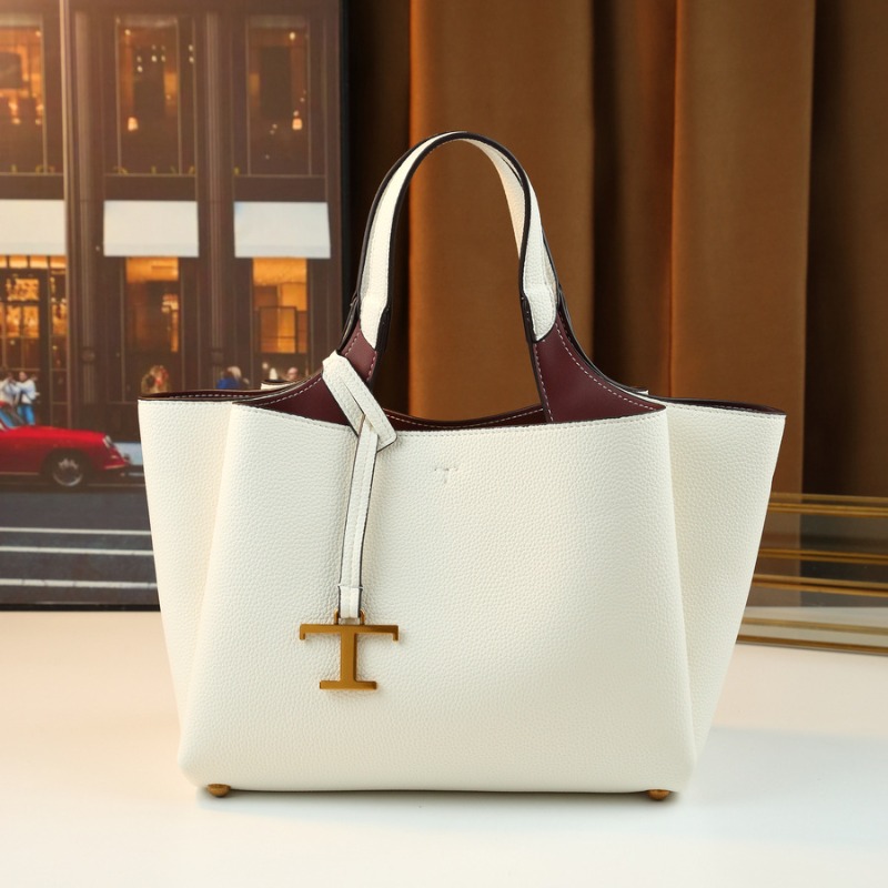 Women'S Bags Jacquemus - กระเป๋าโท้ทหนังดีไซน์หรู - กระเป๋าสะพายไหล่สไตล์มินิมอล สีพื้น ความจุเยอะ