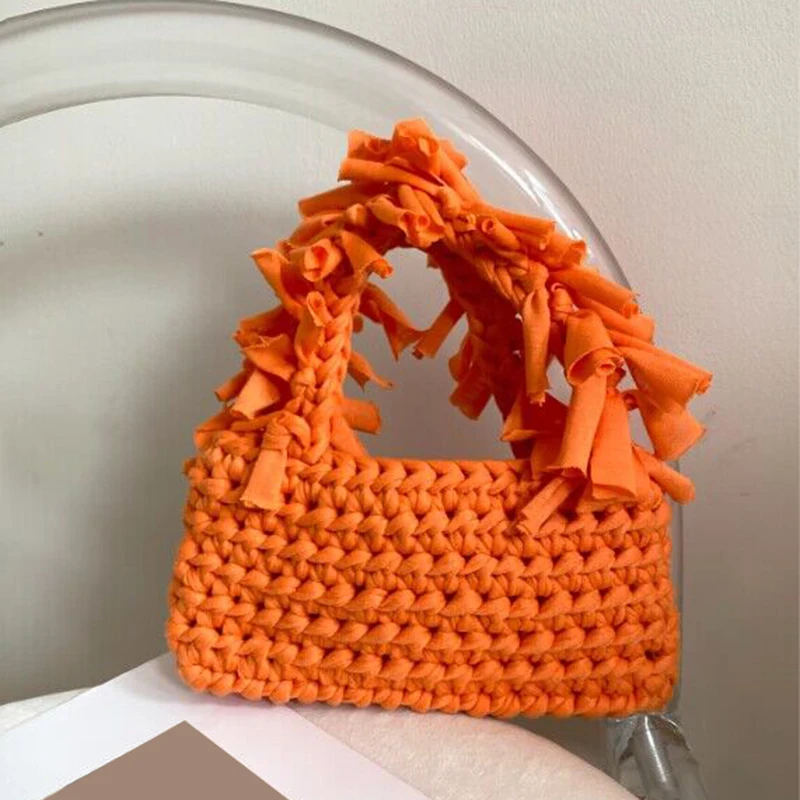 Women'S Bags Holiday - ฤดูใบไม้ผลิและฤดูร้อน Handทอผู้หญิงมือถือกระเป๋าขนาดเล็ก Hollow OUT ขนาดเล็กออกแบบกระเป๋าวันหยุด