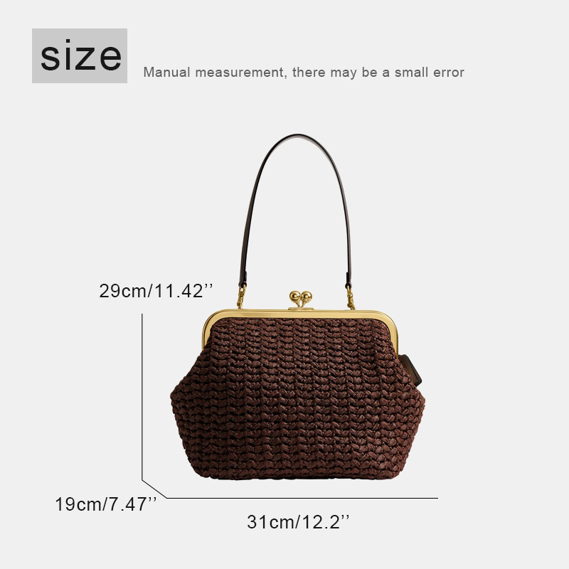 กระเป๋าสะพายชายหาดแบบถักมือพร้ - Women'S Vegan Bags บทวิจารณ์และราคา