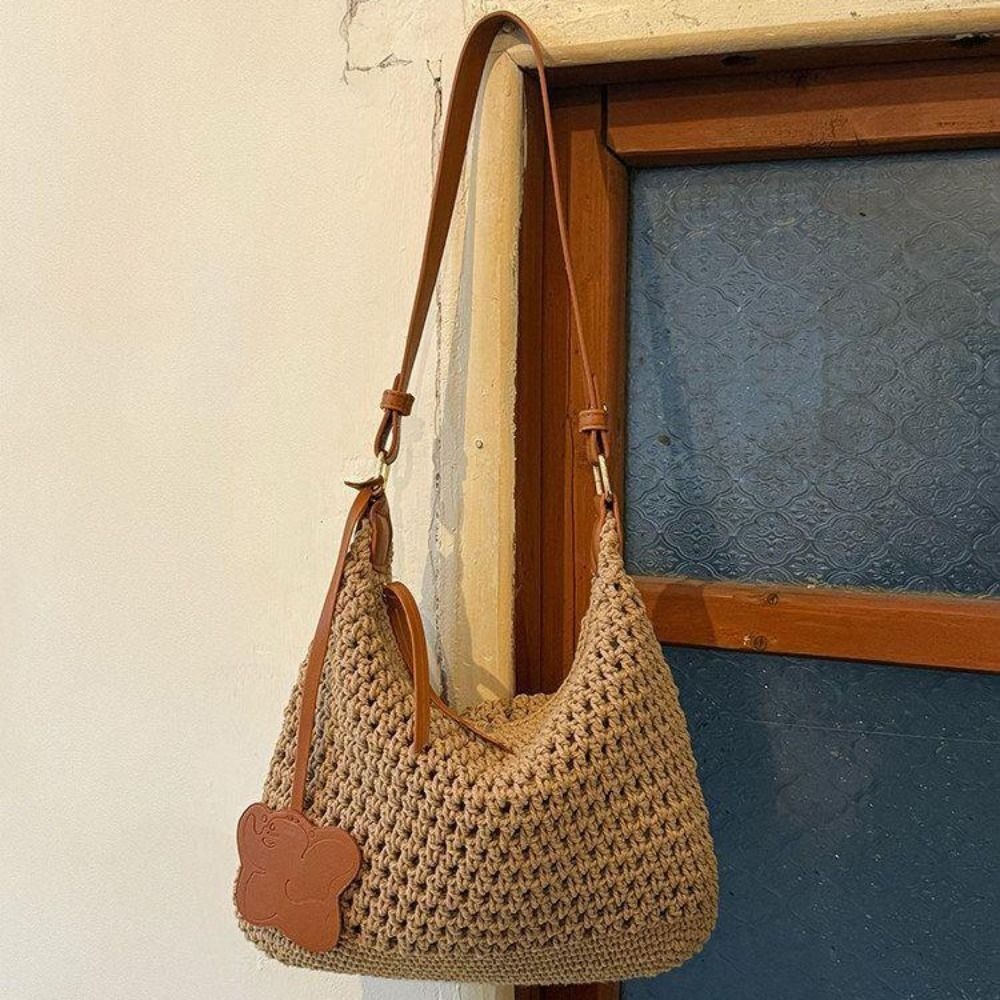กระเป๋าถือสานมือแบบใหม่ ดีไซน์ - Woven Straw Bag บทวิจารณ์และราคา