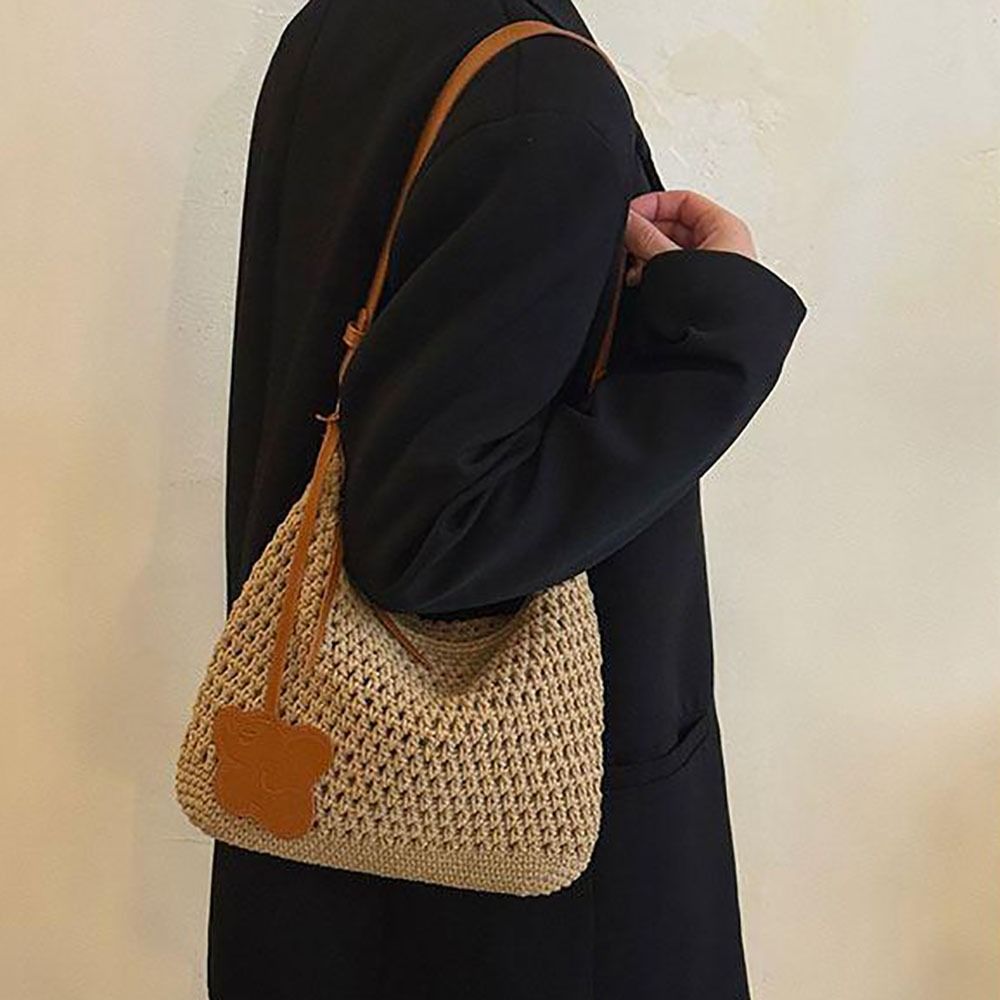 กระเป๋าถือสานมือแบบใหม่ ดีไซน์ - Woven Straw Bag บทวิจารณ์และราคา