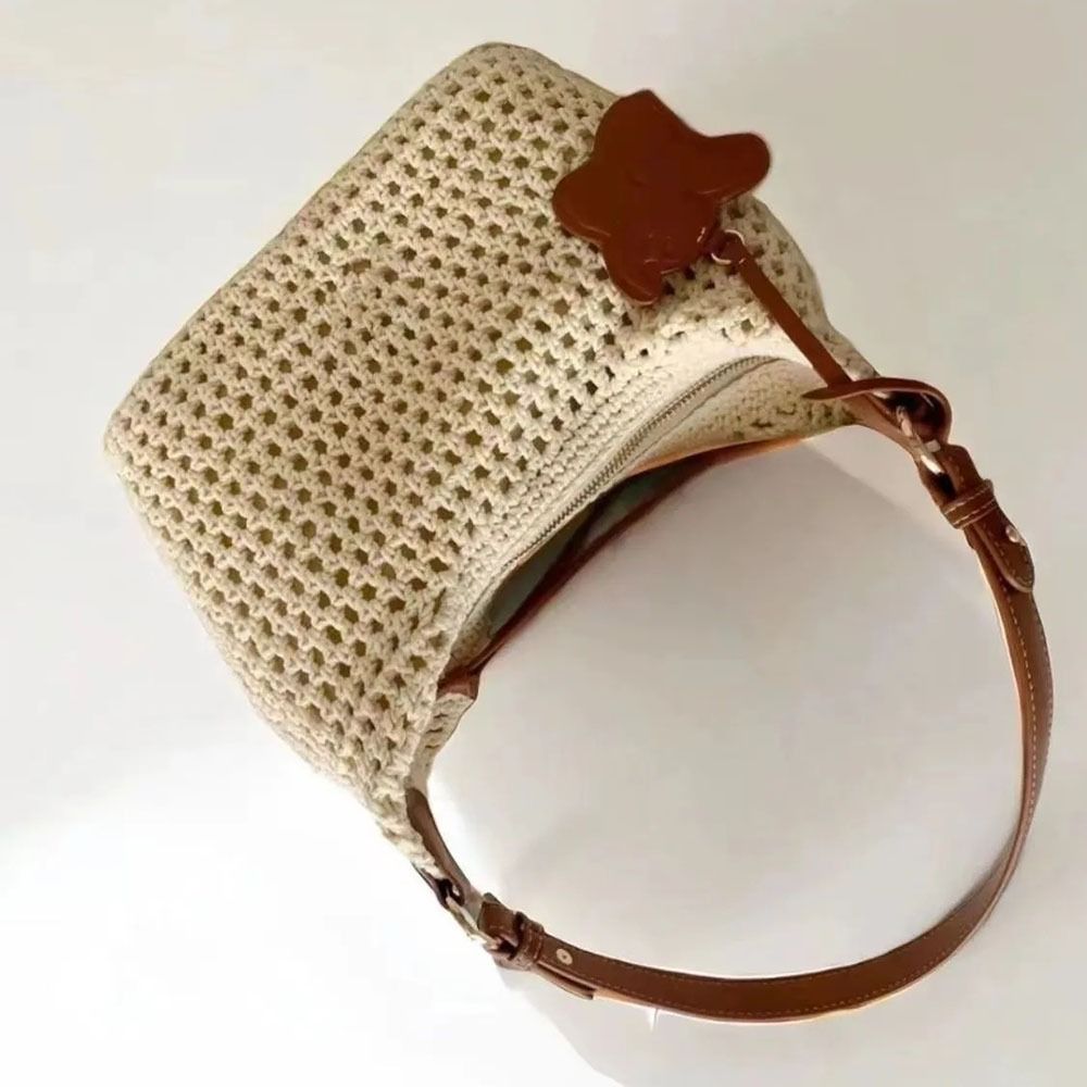 กระเป๋าถือสานมือแบบใหม่ ดีไซน์ - Woven Straw Bag บทวิจารณ์และราคา