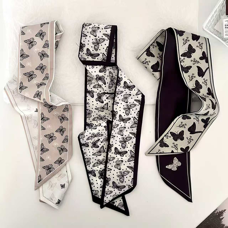 ผ้าพันคอไหมขนาดเล็ก ลายผีเสื้อ - Women Bags Online บทวิจารณ์และราคา