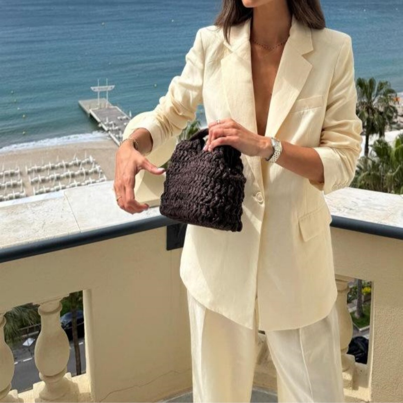 วินเทจทอกระเป๋าถือชายหาดสบายๆถ - Women'S Bags Holiday บทวิจารณ์และราคา