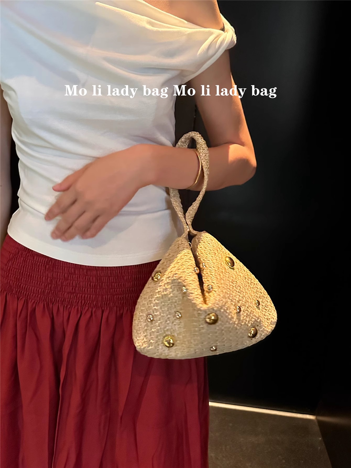 กระเป๋าถือสานจากฟาง งานแฮนด์เม - Women'S Bags Holiday บทวิจารณ์และราคา