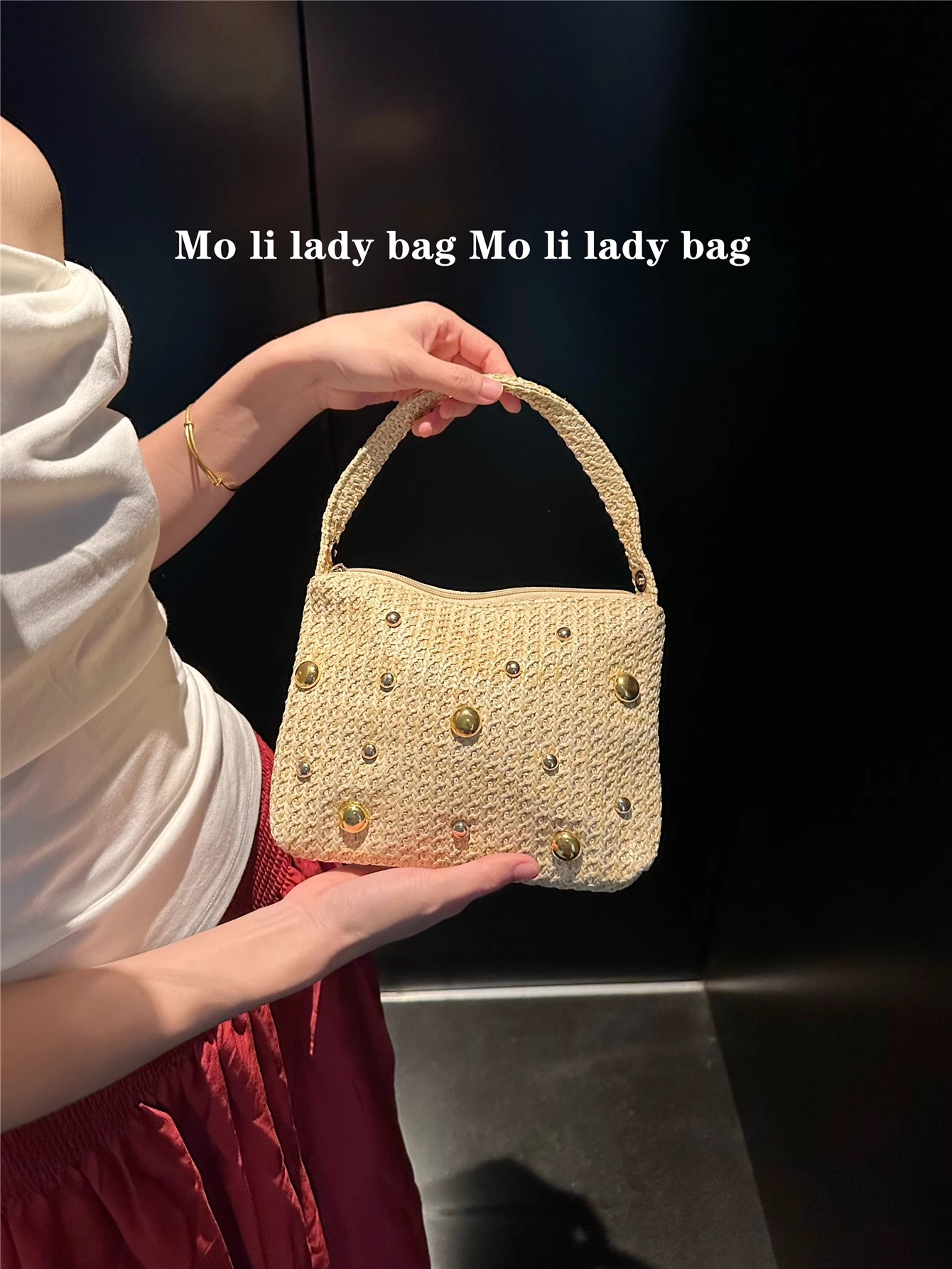 กระเป๋าถือสานจากฟาง งานแฮนด์เม - Women'S Bags Holiday บทวิจารณ์และราคา