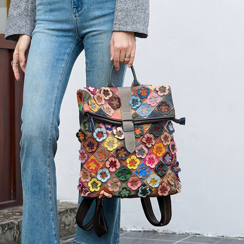 กระเป๋าเป้สะพายหลังหนังแท้สไตล - Women Bags Casual บทวิจารณ์และราคา