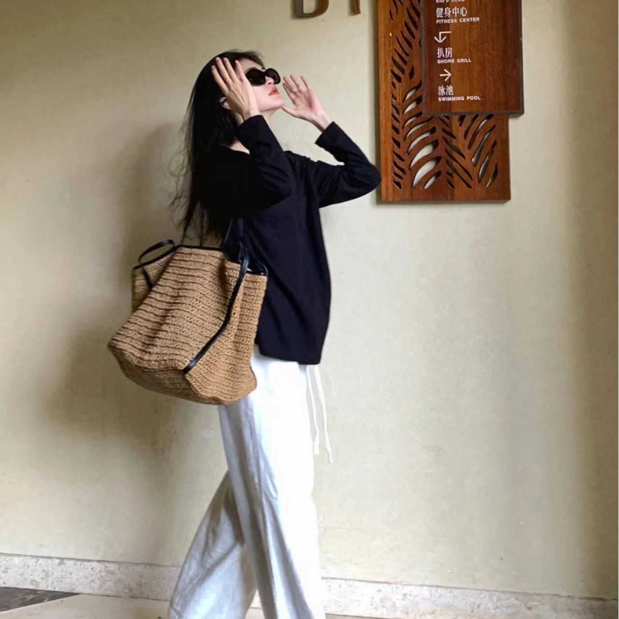 ใหม่ทอกระเป๋าออกแบบสําหรับกระเ - Woven Straw Bag บทวิจารณ์และราคา