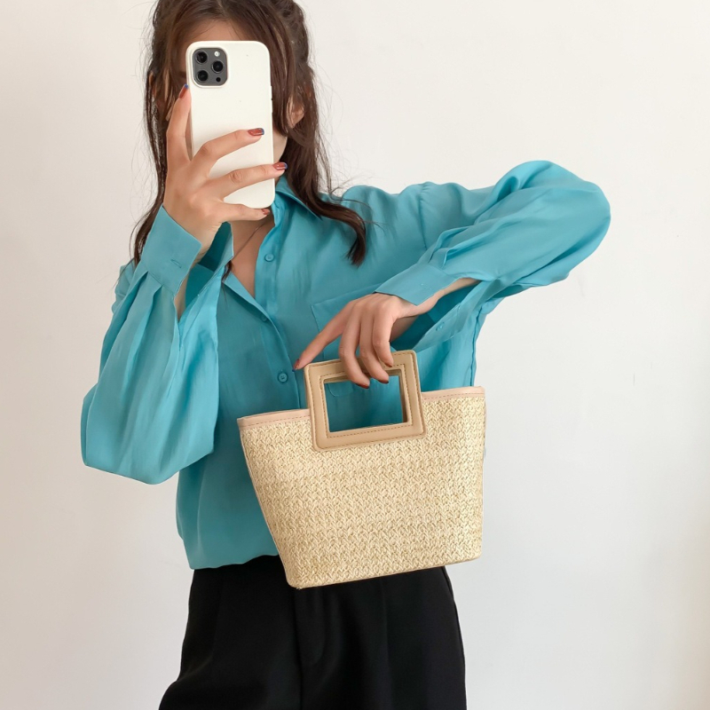 กระเป๋าถือสานทรงสี่เหลี่ยมแบบม - Women'S Bags Holiday บทวิจารณ์และราคา