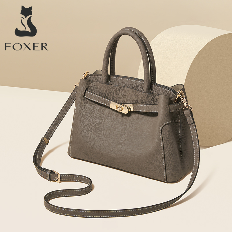 FOXER กระเป๋าถือสตรีหนังแท้กระ - Women'S Bags Jacquemus บทวิจารณ์และราคา