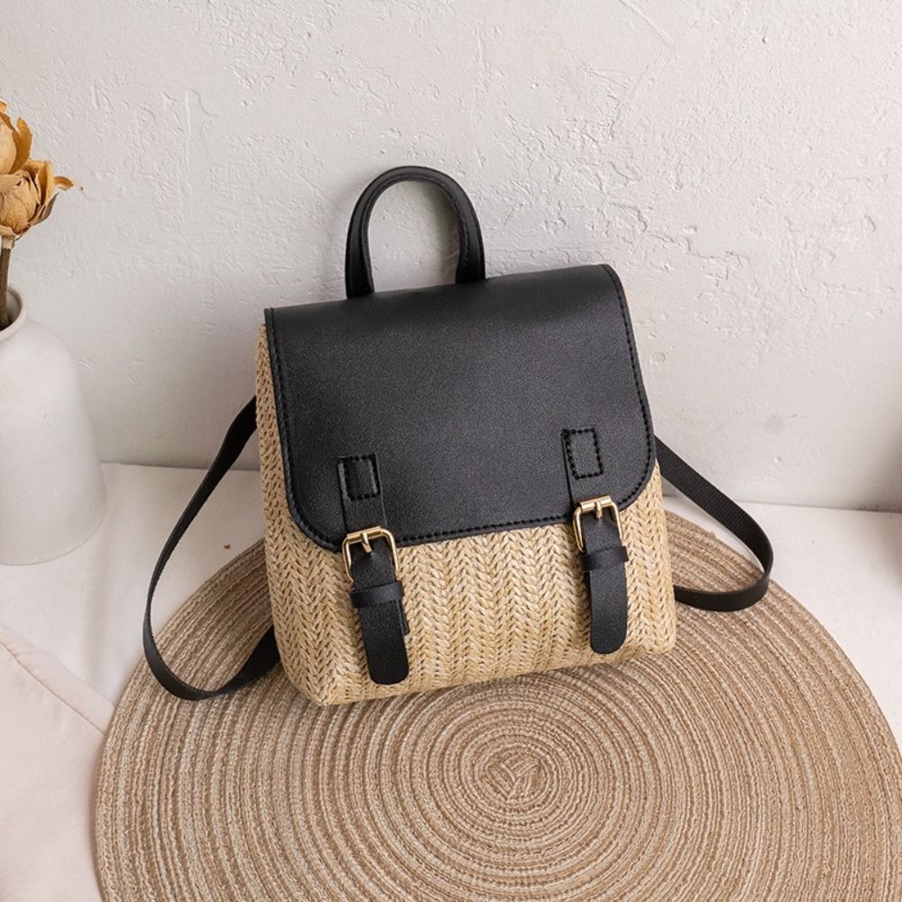 กระเป๋าอเนกประสงค์หนัง PU กระเ - Woven Straw Bag บทวิจารณ์และราคา