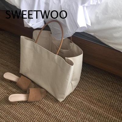 กระเป๋าผ้าแคนวาสพร้อมหูหิ้วหนั - Women'S Work Bags Designer บทวิจารณ์และราคา