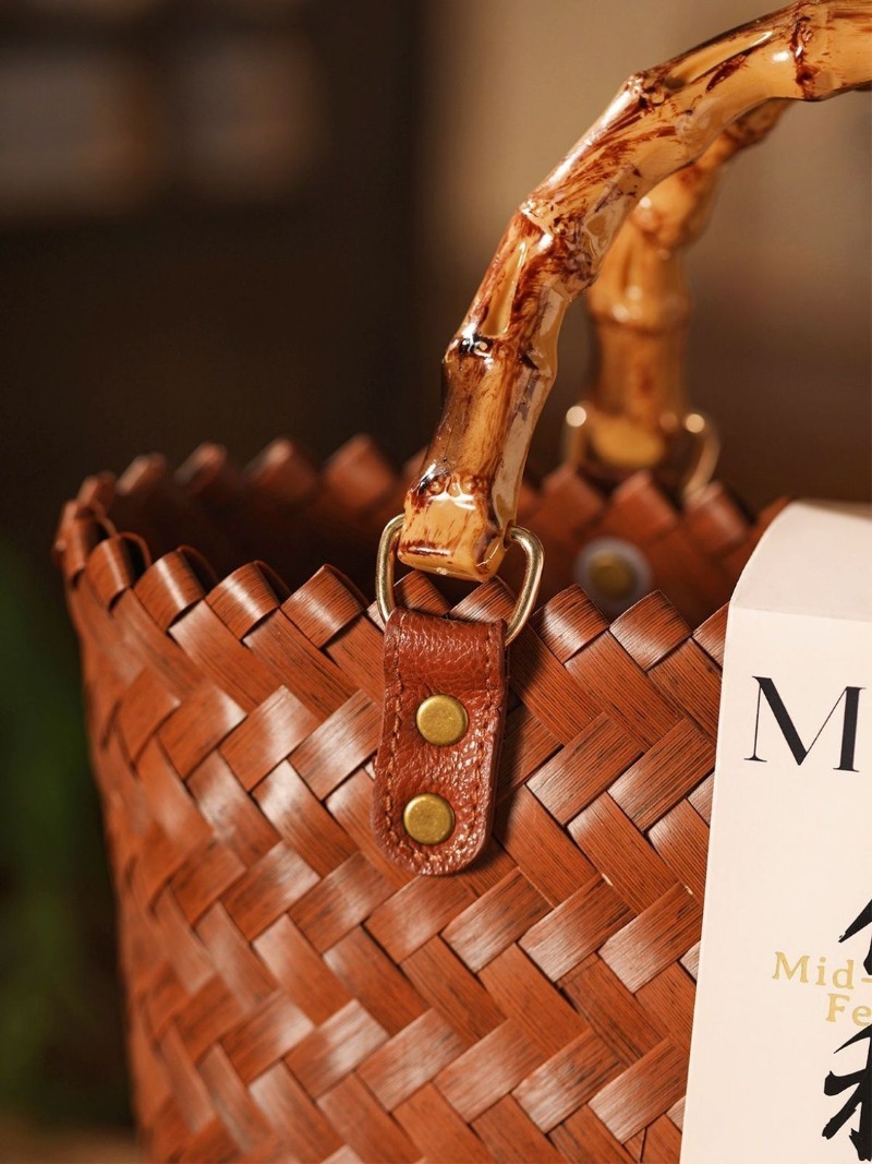 กระเป๋าถือทำมือล้วนๆ กระเป๋าเค - Woven Straw Bag บทวิจารณ์และราคา