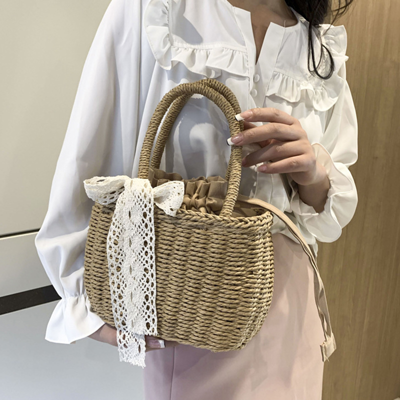 ผู้หญิงฟางทอกระเป๋าสตางค์กระเป - Women'S Bags Holiday บทวิจารณ์และราคา