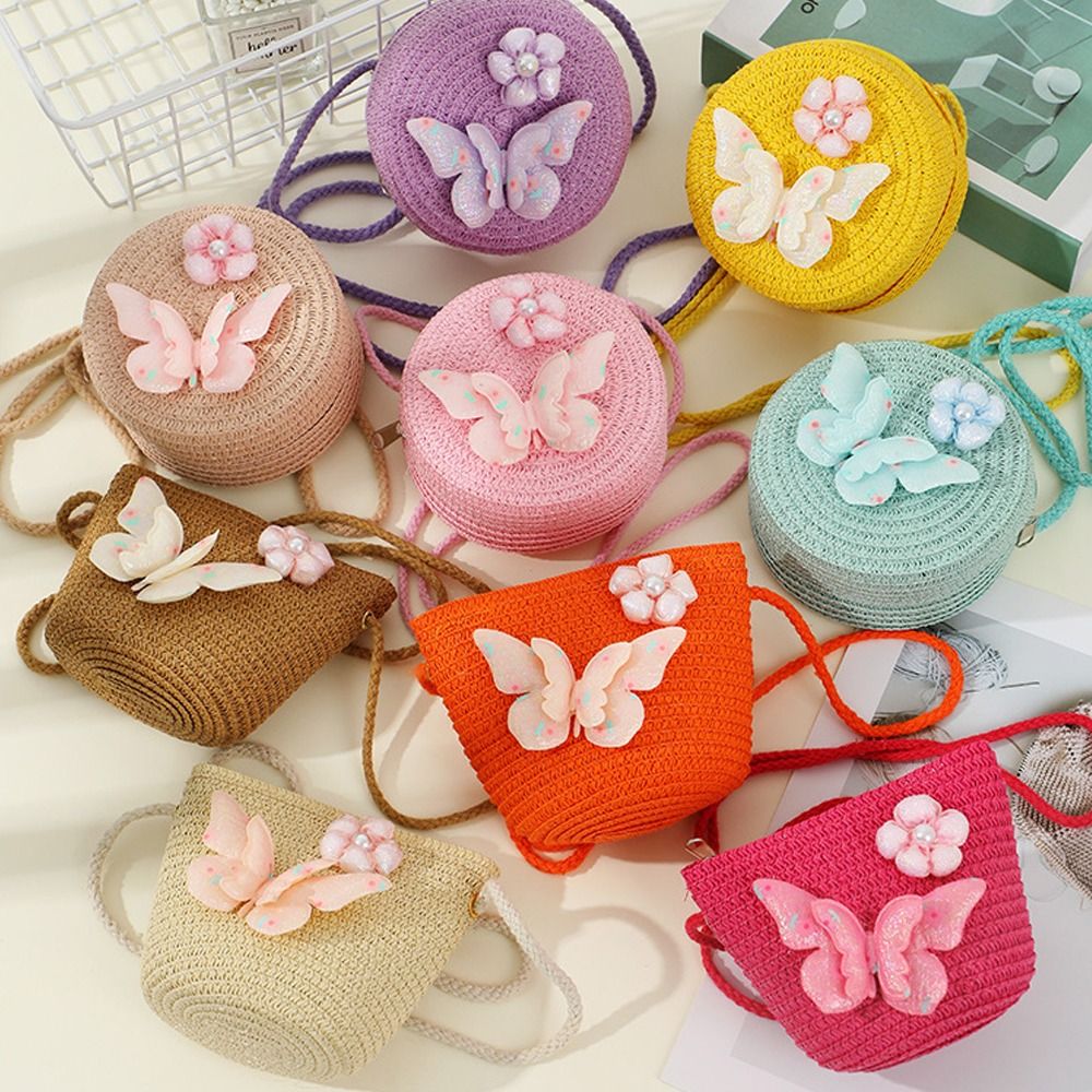 กระเป๋าฟางเด็กทำมือ รูปทรงเปลื - Woven Straw Bag บทวิจารณ์และราคา