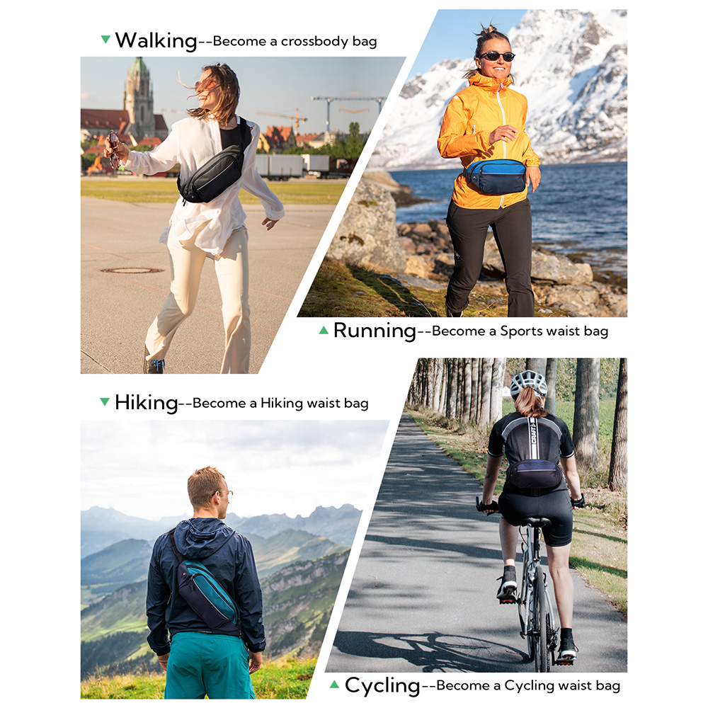 WATERFLY Fanny Pack เอวกระเป๋า - Women Bags Deals บทวิจารณ์และราคา