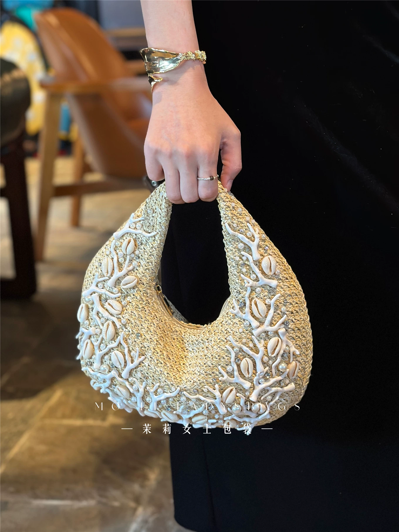 กระเป๋าถือสานฟางแฟชั่น งานแฮนด - Women'S Bags Holiday บทวิจารณ์และราคา