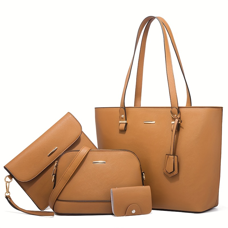 ชุดกระเป๋าแฟชั่นผู้หญิง 4 ชิ้น - Women Bags Casual บทวิจารณ์และราคา