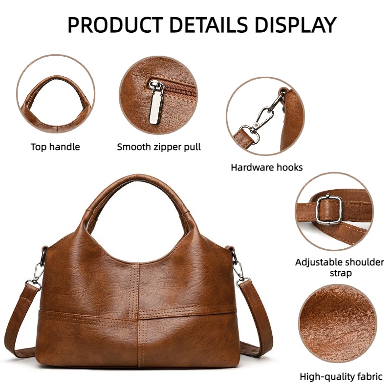กระเป๋าถือหนังเทียมวินเทจ กระเ - Women'S Vegan Bags บทวิจารณ์และราคา