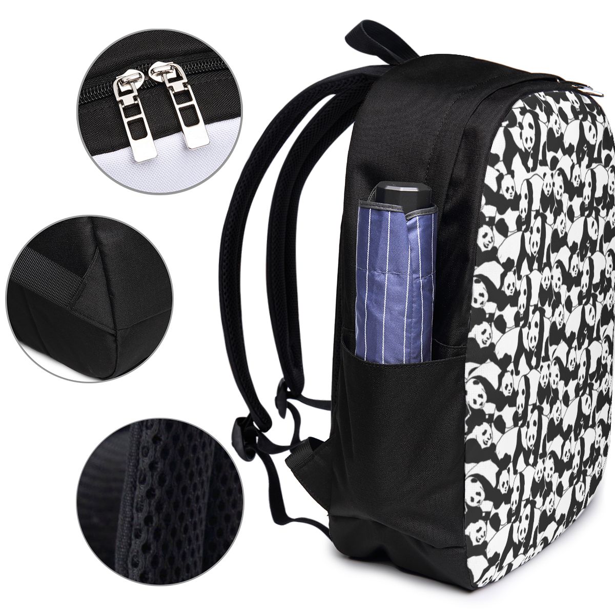 แพนด้าแพทเทิร์นกระเป๋าเป้สะพาย - Woman In Bag บทวิจารณ์และราคา
