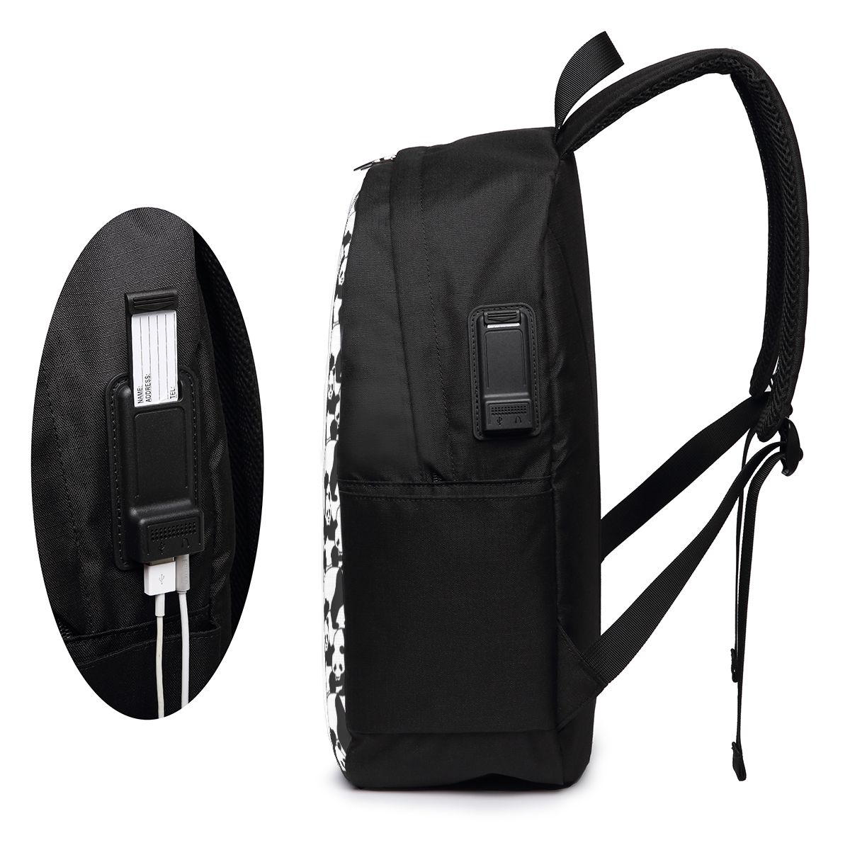 แพนด้าแพทเทิร์นกระเป๋าเป้สะพาย - Woman In Bag บทวิจารณ์และราคา