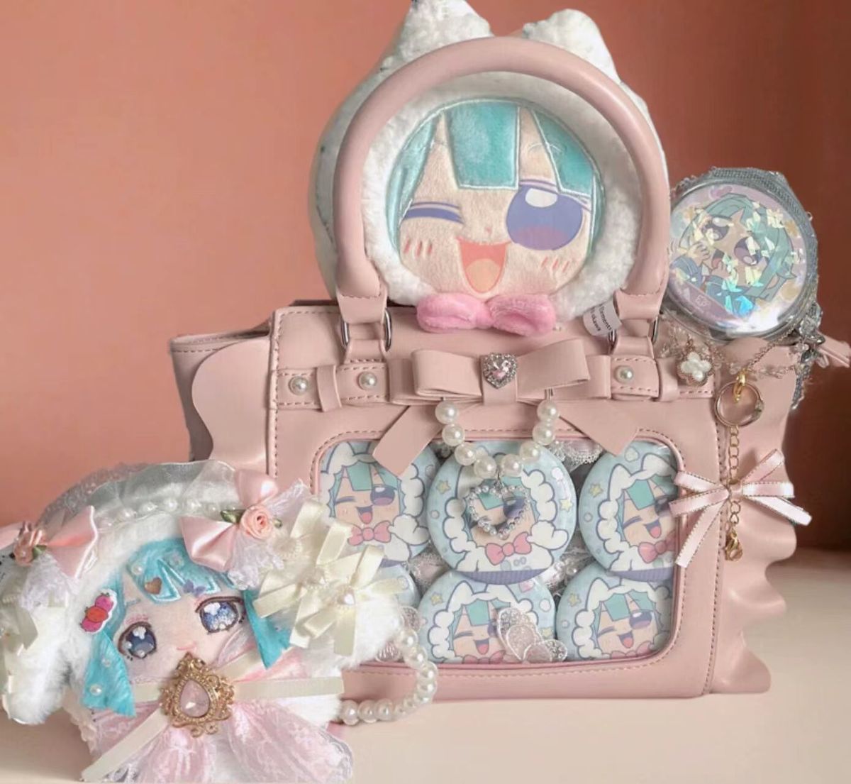 Harajuku สแควร์สีชมพู Ita กระเ - Women'S Vegan Bags บทวิจารณ์และราคา