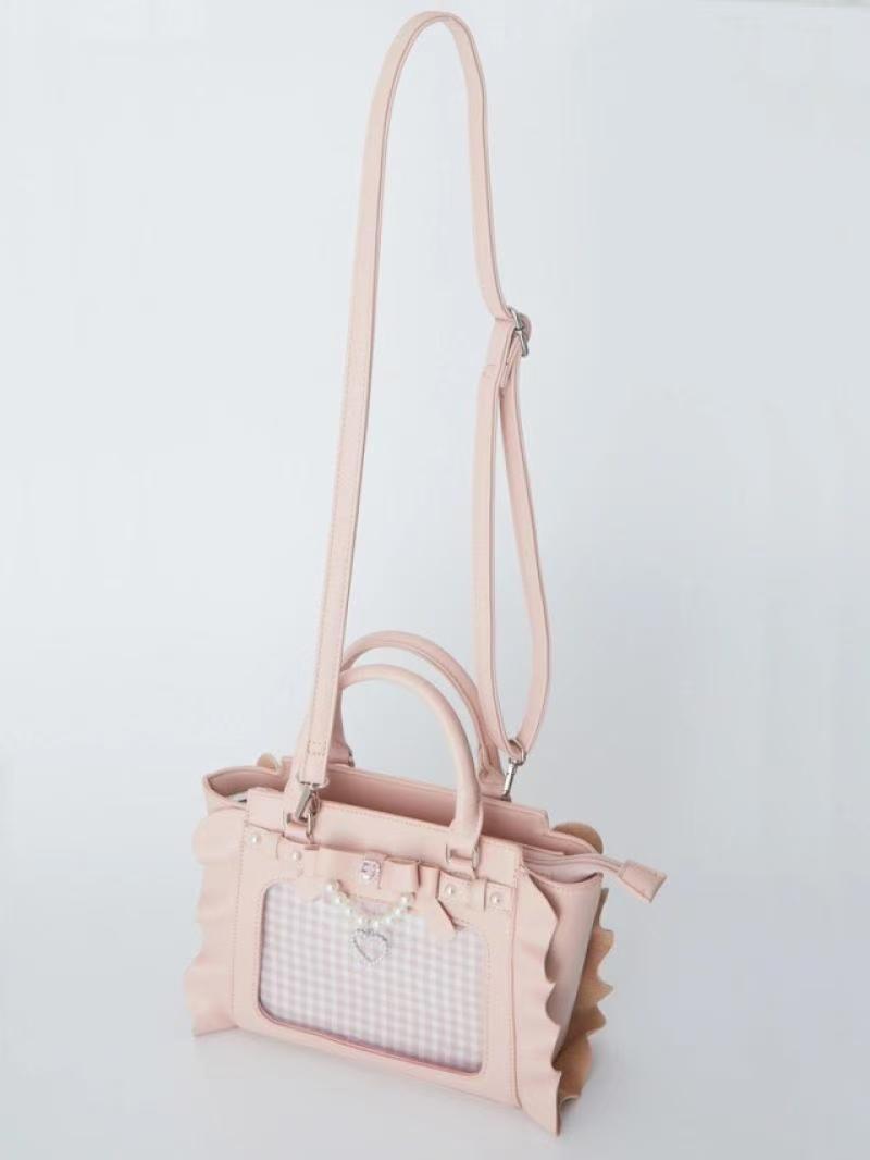 Harajuku สแควร์สีชมพู Ita กระเ - Women'S Vegan Bags บทวิจารณ์และราคา