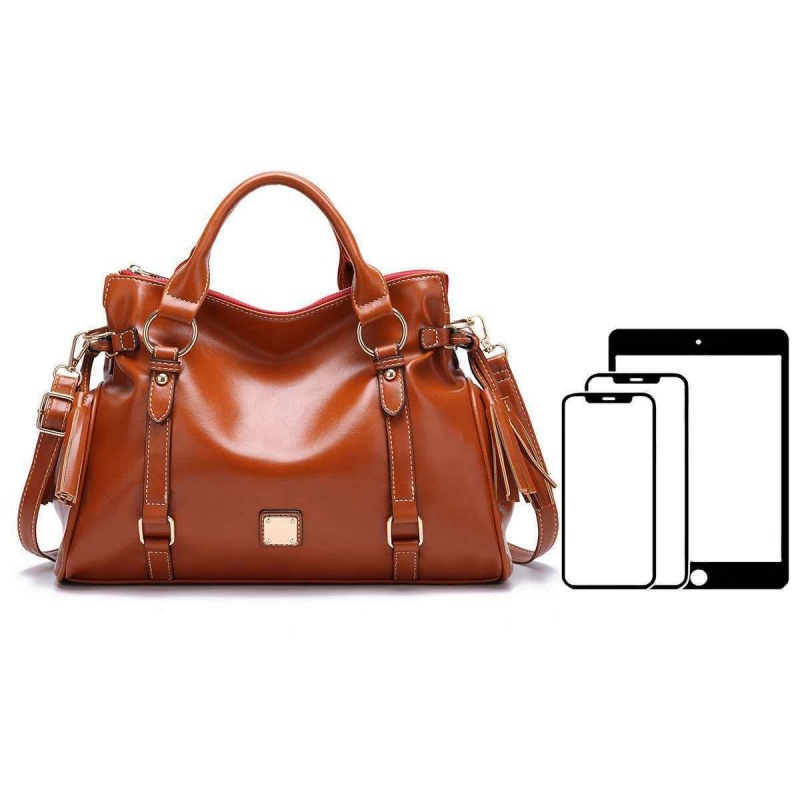 กระเป๋าโท้ทหนังนิ่มสไตล์เรโทรส - Women'S Work Bags Designer บทวิจารณ์และราคา