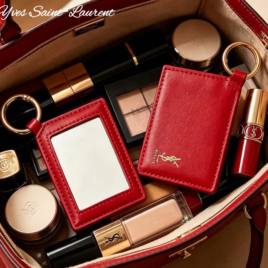 กระจกแต่งหน้าแบบพกพา YSL ทรงสี - Women Bags Ysl บทวิจารณ์และราคา