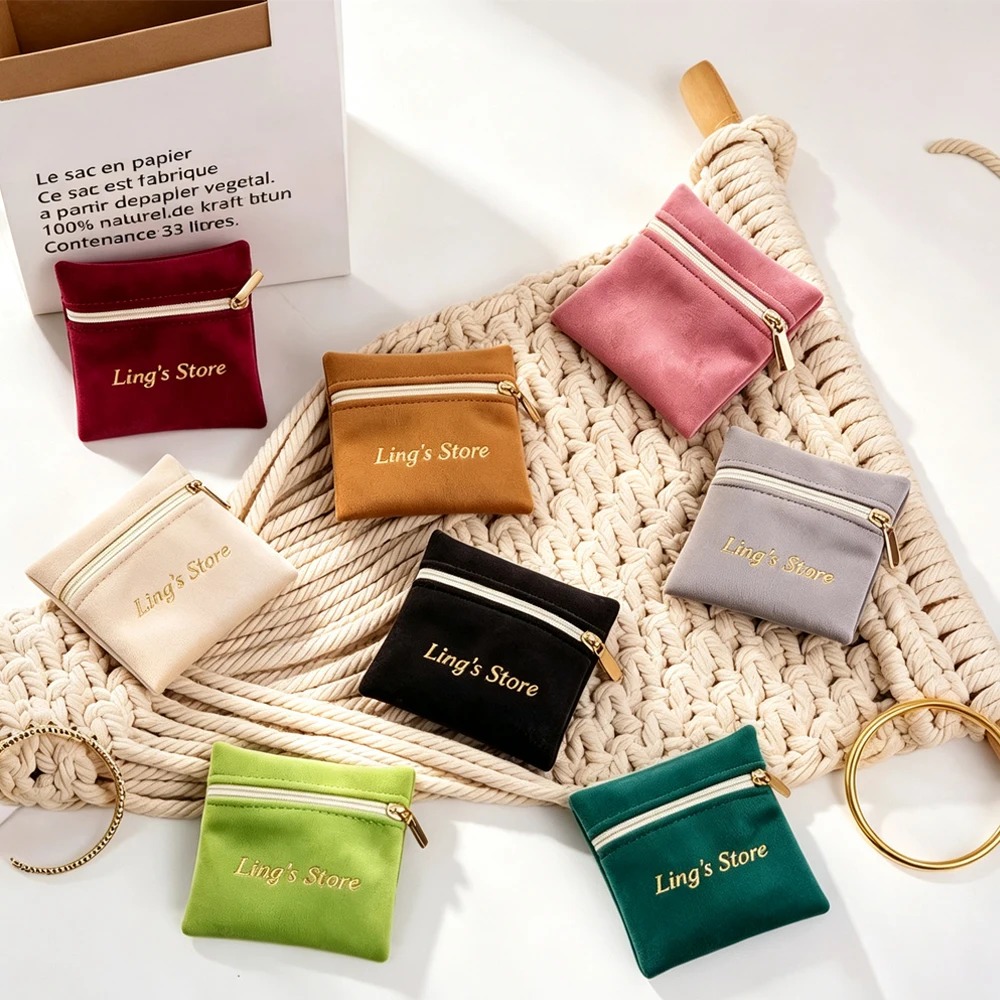 ถุงกำมะหยี่แบบมีซิปสำหรับใส่เค - Women Bags Wholesale บทวิจารณ์และราคา