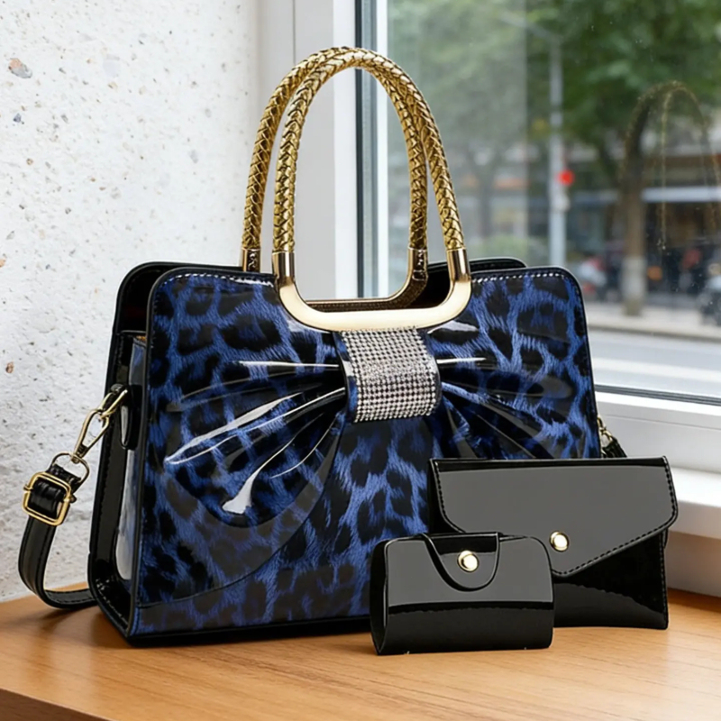 กระเป๋าผู้หญิงลายเสือดาวผูกโบว - Women'S Crossbody Bags บทวิจารณ์และราคา